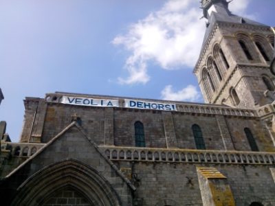 Mont-Saint-Michel, la grève se poursuit :  Intimidations et provocations de Véolia !