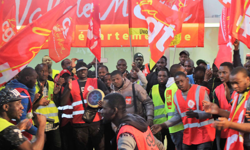 soutien aux travailleurs sans papiers du marché d’intérêt national de Rungis.