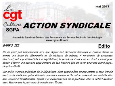 Action Syndicale mai 2017