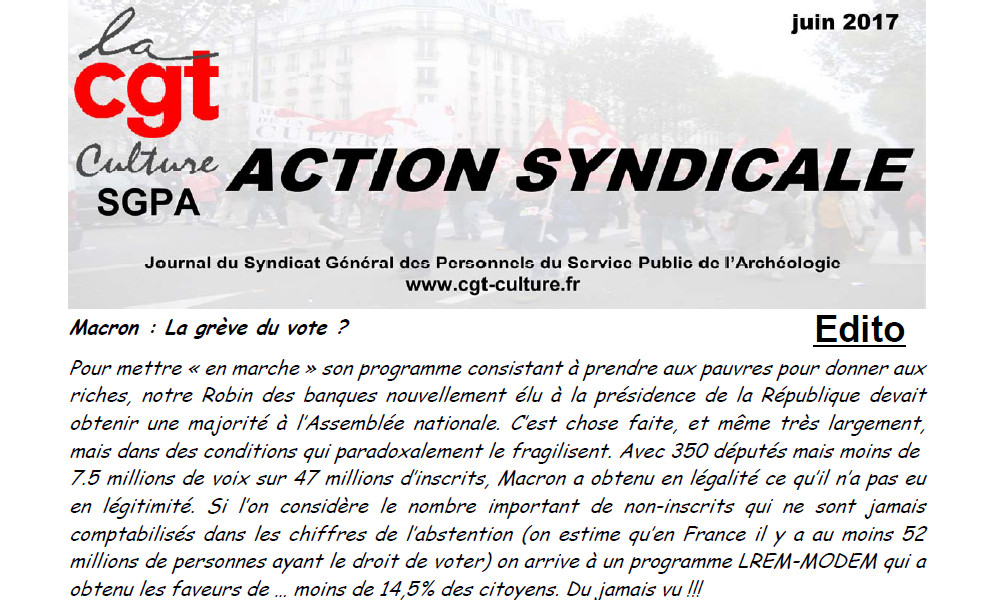 Action Syndicale juin 2017