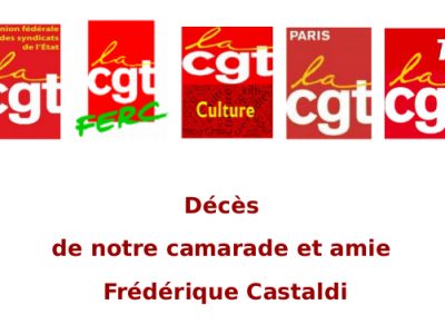 Décès de notre camarade et amie Frédérique Castaldi