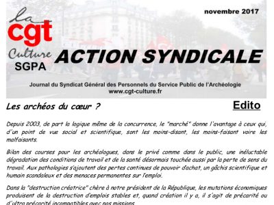 Action syndicale novembre 2017