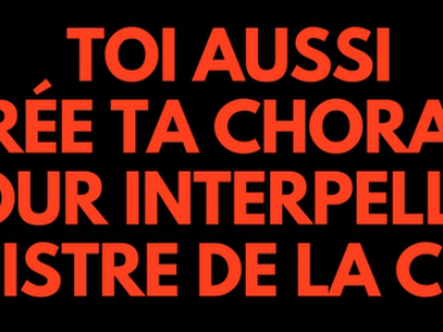 Toi aussi crée ta chorale pour accueillir la ministre