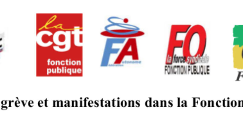 22 mars : grève et manifestations dans la Fonction publique