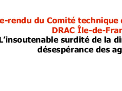 L’insoutenable surdité de la direction face à la désespérance des agents…