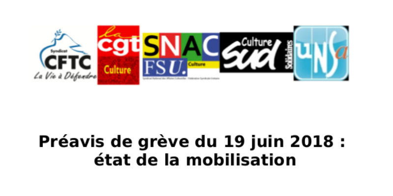 Préavis de grève du 19 juin 2018 : état de la mobilisation