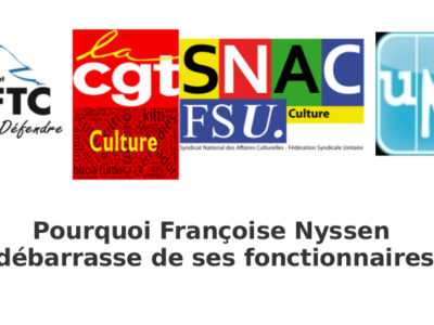 Pourquoi Françoise Nyssen se débarrasse de ses fonctionnaires ?