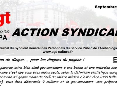 action syndicale SGPA-CGT-Culture septembre 2018