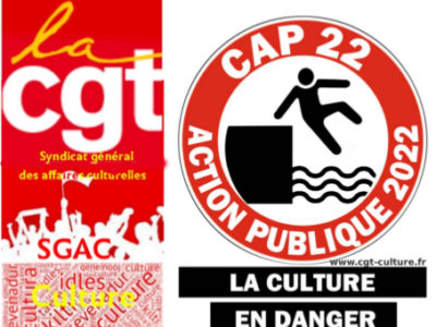 9 octobre : Le SGAC-CGT appelle à la défense des retraites et des services publics de la culture