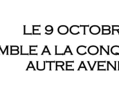 Préavis de grève de l’UFSE CGT pour le 9 octobre : LE 9 OCTOBRE, , ENSEMBLE A LA CONQUÊTE D’ ’ UN AUTRE AVENIR