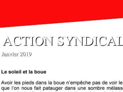 action syndicale SGPA-CGT janvier 2019