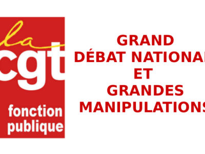 GRAND DÉBAT NATIONAL ET GRANDES MANIPULATIONS