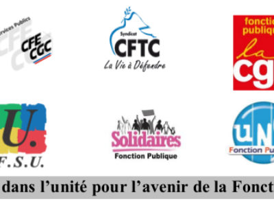 Intersyndicale FP – Mobilisé.e.s dans l’unité pour l’avenir de la Fonction publique