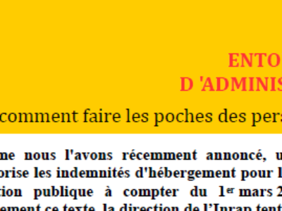 Entourloupe au Conseil d’Administration de l’Inrap (ou comment faire les poches des personnels sans en avoir l’air)