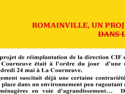 Romainville un projet d’implantation à la poubelle !