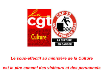 Le sous-effectif au ministère de la Culture est le pire ennemi des visiteurs et des personnels