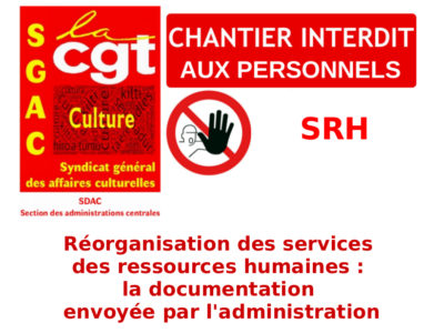 Réorganisation des services des ressources humaines : la documentation envoyée par l’administration