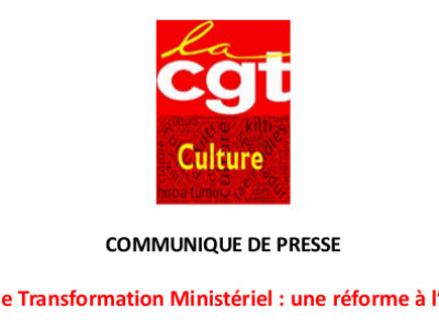 COMMUNIQUE DE PRESSE / Plan de Transformation Ministériel : une réforme à l’envers