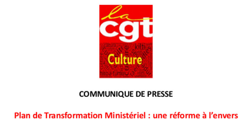 COMMUNIQUE DE PRESSE / Plan de Transformation Ministériel : une réforme à l’envers