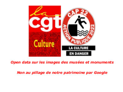 Open data sur les images des musées et monuments : Non au pillage de notre patrimoine par Google