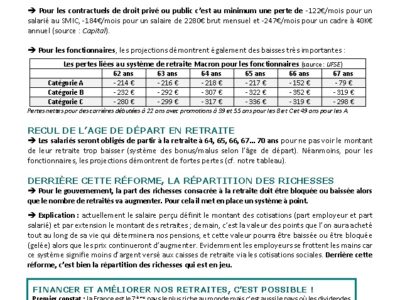 CONTRE LA RÉFORME DES RETRAITES.  Mobilisons-nous à partir du 5 décembre !