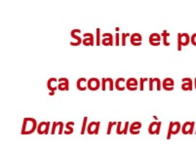 Salaire et pouvoir d’achat : ça concerne aussi les retraites ! Dans la rue à partir du 5 décembre !