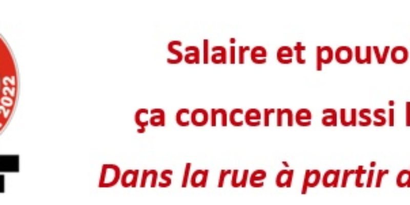 Salaire et pouvoir d’achat : ça concerne aussi les retraites ! Dans la rue à partir du 5 décembre !