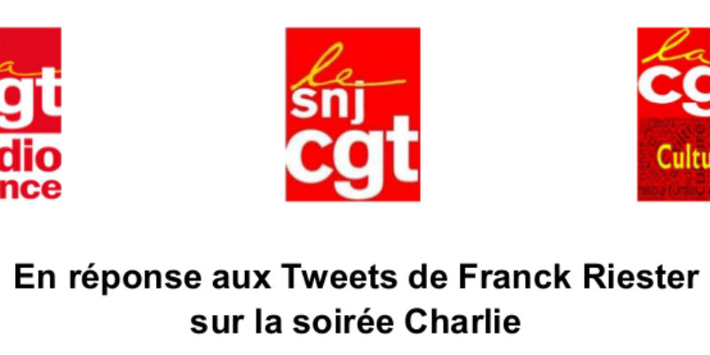 En réponse aux Tweets de Franck Riester sur la soirée Charlie