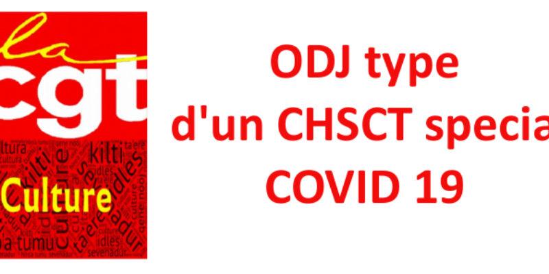 ODJ type d’un CHSCT special COVID 19