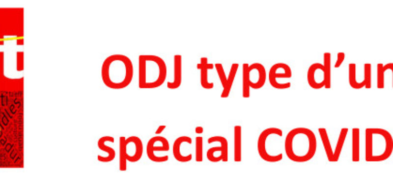ODJ type d’un CT spécial COVID 19