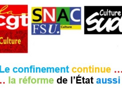 Le confinement continue… la réforme de l’État aussi !