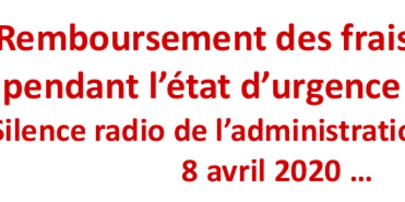 Remboursement des frais de repas pendant l’état d’urgence sanitaire