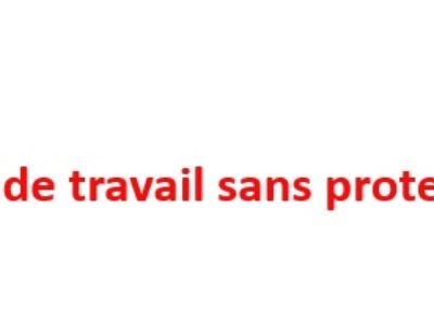 Pas de travail sans protections efficaces !