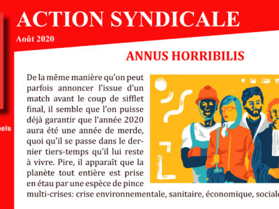 ARCHEO ACTION SYNDICALE AOÛT 2020