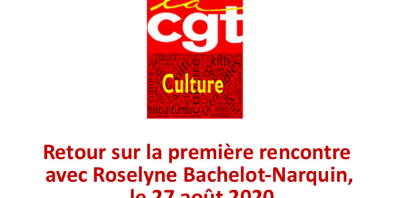 Retour sur la première rencontre avec Roselyne Bachelot-Narquin, le 27 août 2020