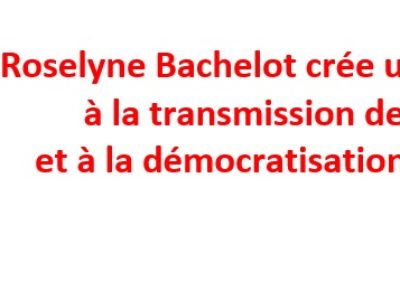 Roselyne Bachelot crée une délégation à la transmission des savoirs et à la démocratisation culturelle !