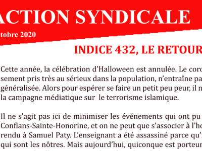 Archeo – Action Syndicale Octobre 2020