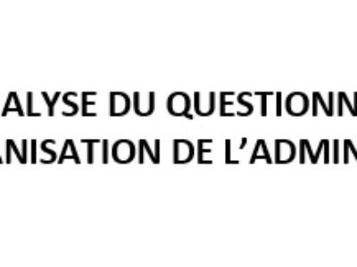 Synthèse et analyse du questionnaire sur la mise en place de l’OAC