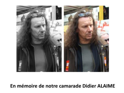 En mémoire de notre camarade Didier ALAIME