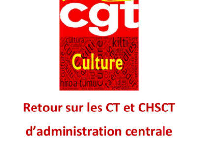 Retour sur les CT et CHSCT d’administration centrale du 8 et 12 avril 2021