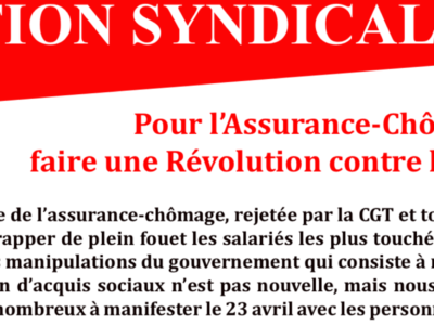 ARCHEO – ACTION SYNDICALE AVRIL 2021 – SGPA-CGT