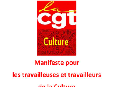 Manifeste pour les travailleuses et travailleurs de la Culture