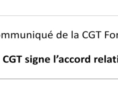 La CGT signe l’accord relatif au télétravail