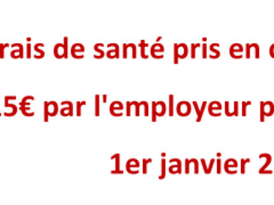 Les frais de santé pris en charge à hauteur de 15€ par l’employeur public à partir du 1er janvier 2022
