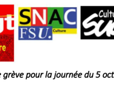Préavis de grève pour la journée du 5 octobre 2021