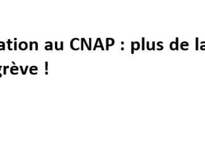 Réorganisation au CNAP : plus de la moitié des personnels votent la grève !