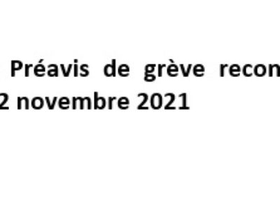 Préavis de grève reconductible pour les agents du CNAP à partir du 22 novembre 2021