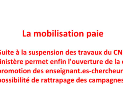 La mobilisation paie