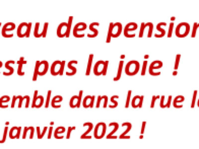 Au niveau des pensions, c’est pas la joie !
