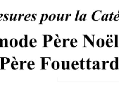 Mesures mode Père Noël ou en mode Père Fouettard ?